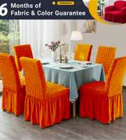 chair cover 6 pis golden