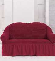 sofa cover 2 seater merun